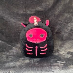 RARE 2020 Squishmallow Halloween Sketlana the Skeleton Unicorn Plush Toy 7”